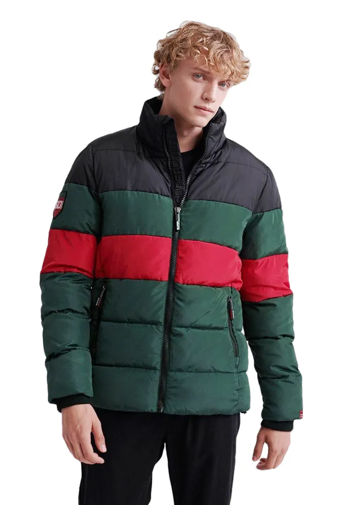 Superdry Men’s Color Stripe Sports Puffer Jacket