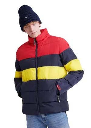 Superdry Men’s Color Stripe Sports Puffer Jacket