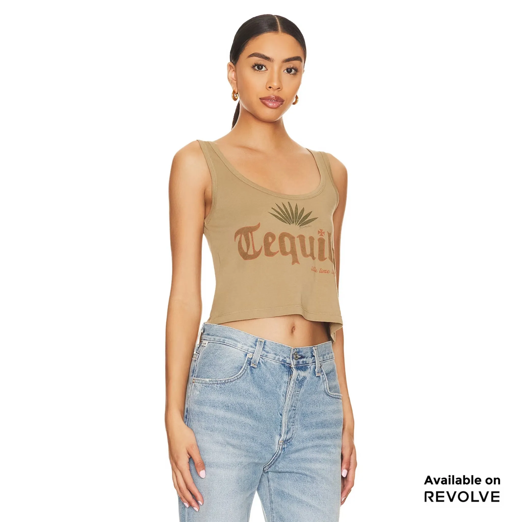 Tequila - Boxy Tank - Camel Gold