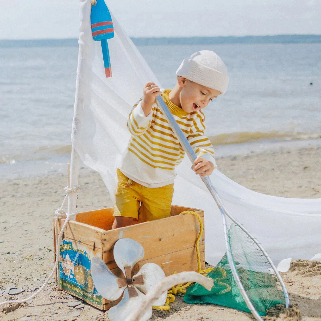 The Rutger Striped Sweater - Gradient Yellow - BABY