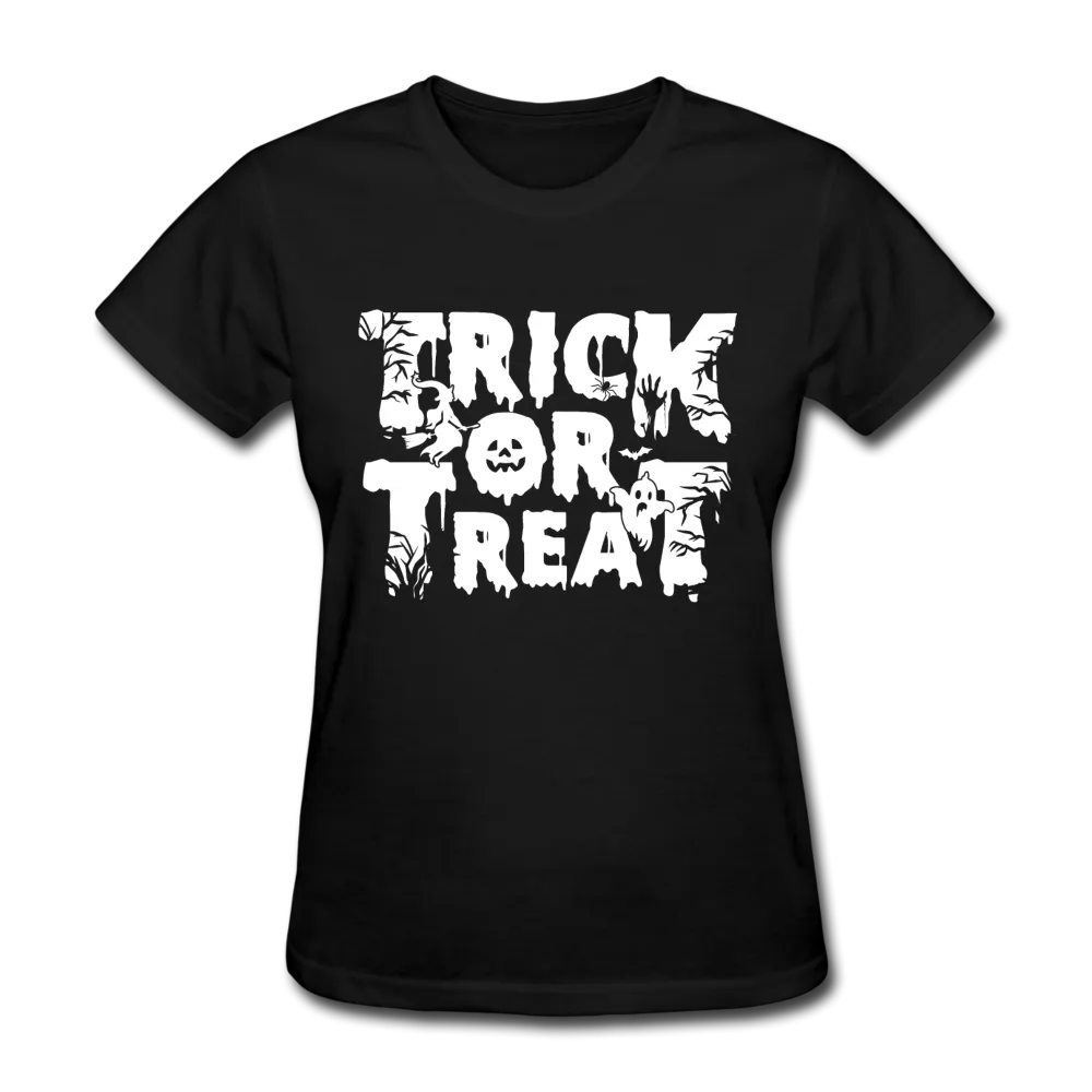 Trick Or Treat Women's Funny Halloween T-Shirt