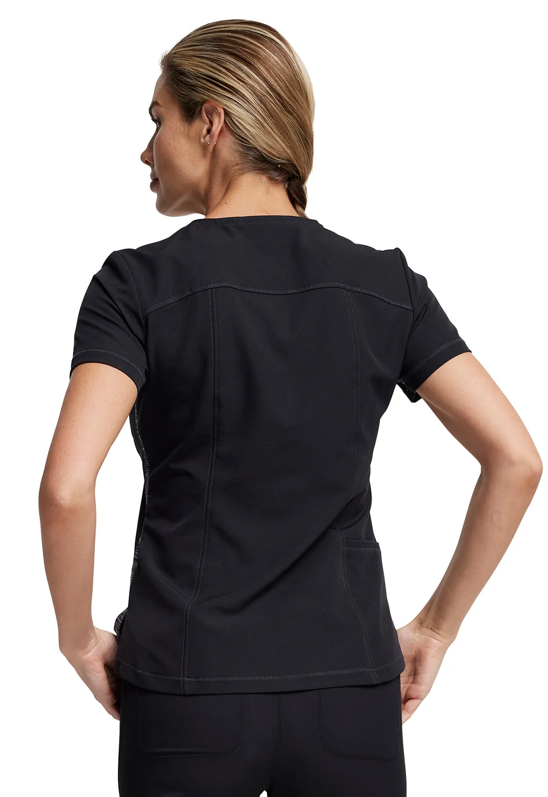 Tuckable Round Neck Scrub Top by Dickies Dynamix