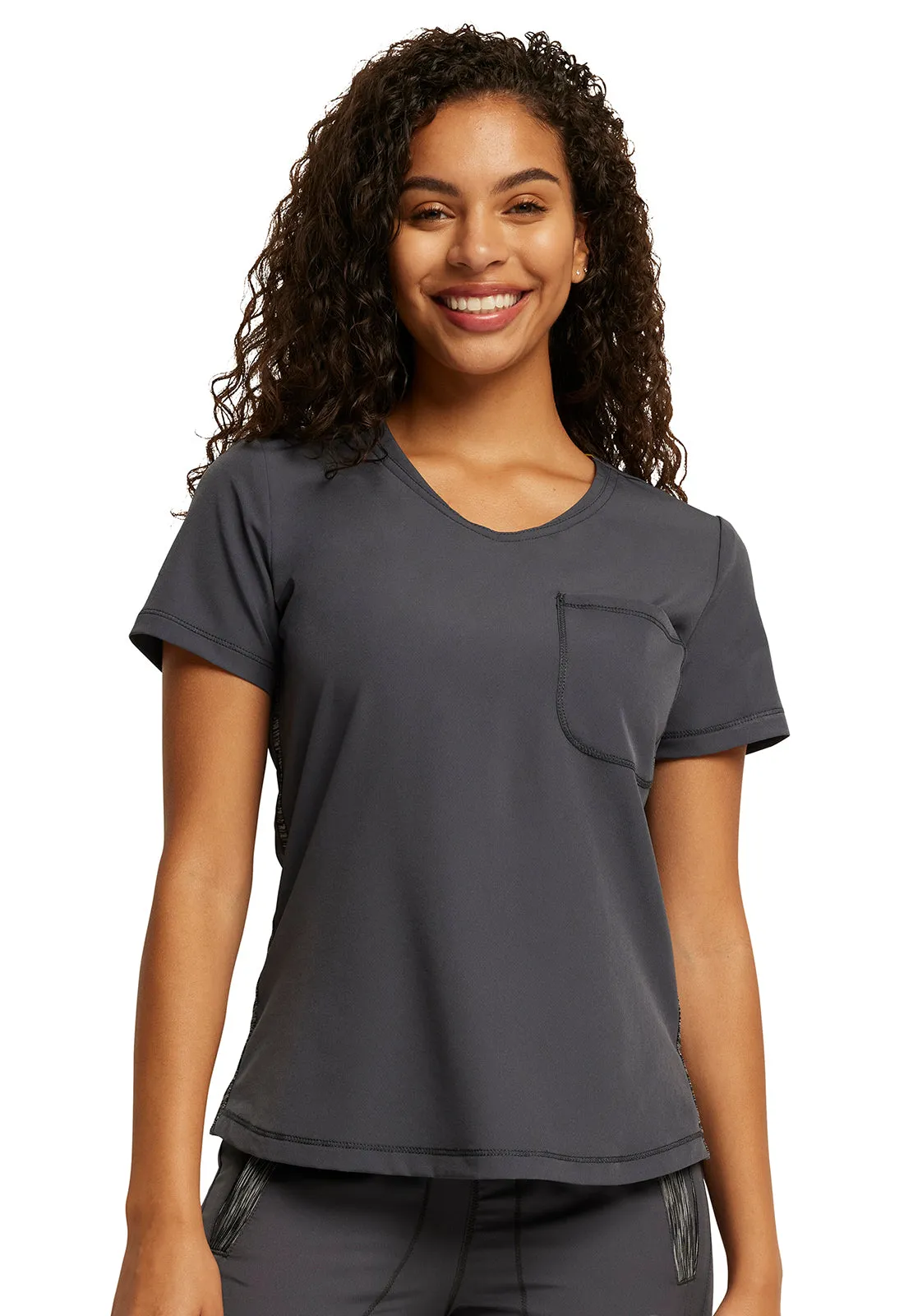 Tuckable Round Neck Scrub Top by Dickies Dynamix