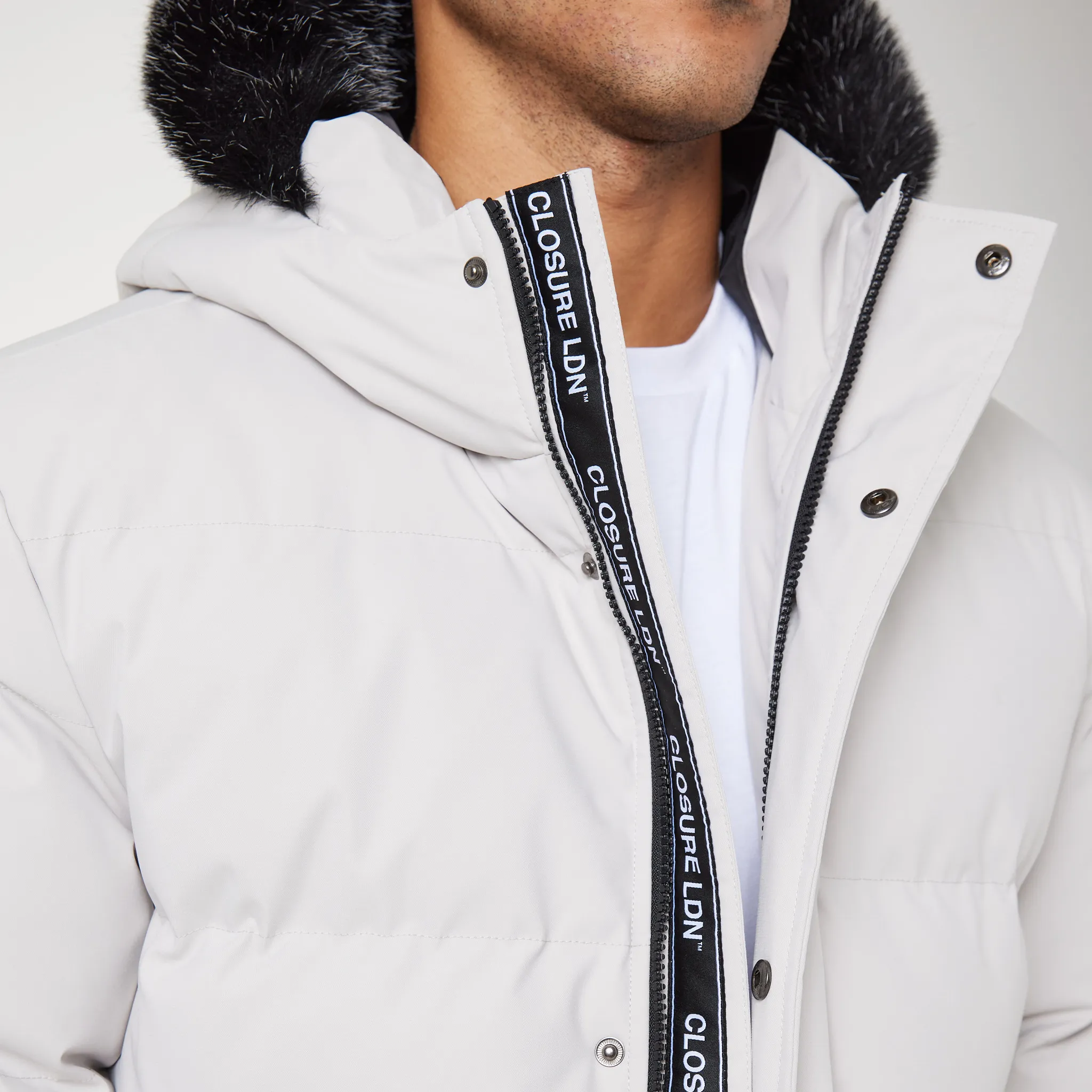 Utility Pocket Puffer Parka | Stone