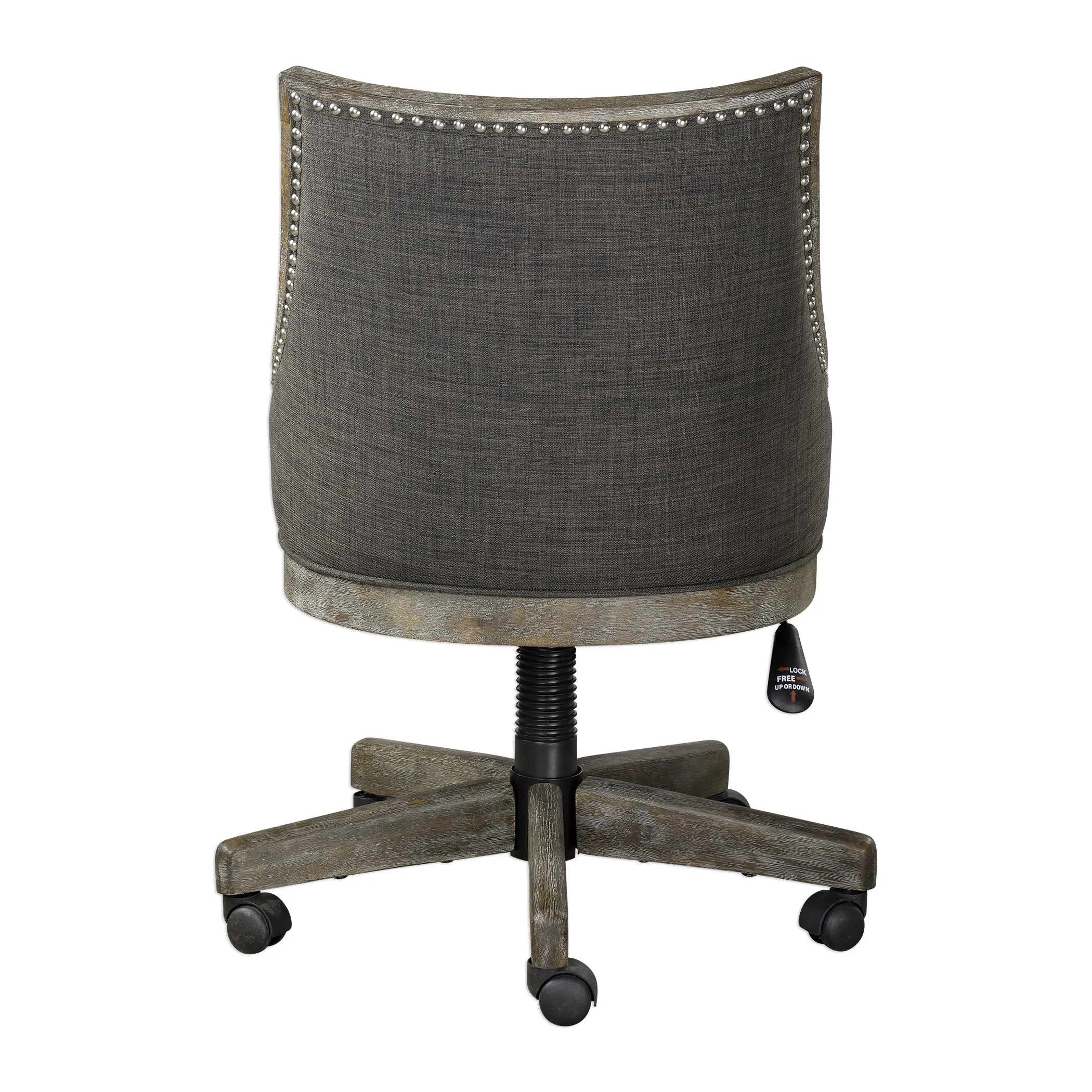 Uttermost Aidrian Charcoal Desk Chair