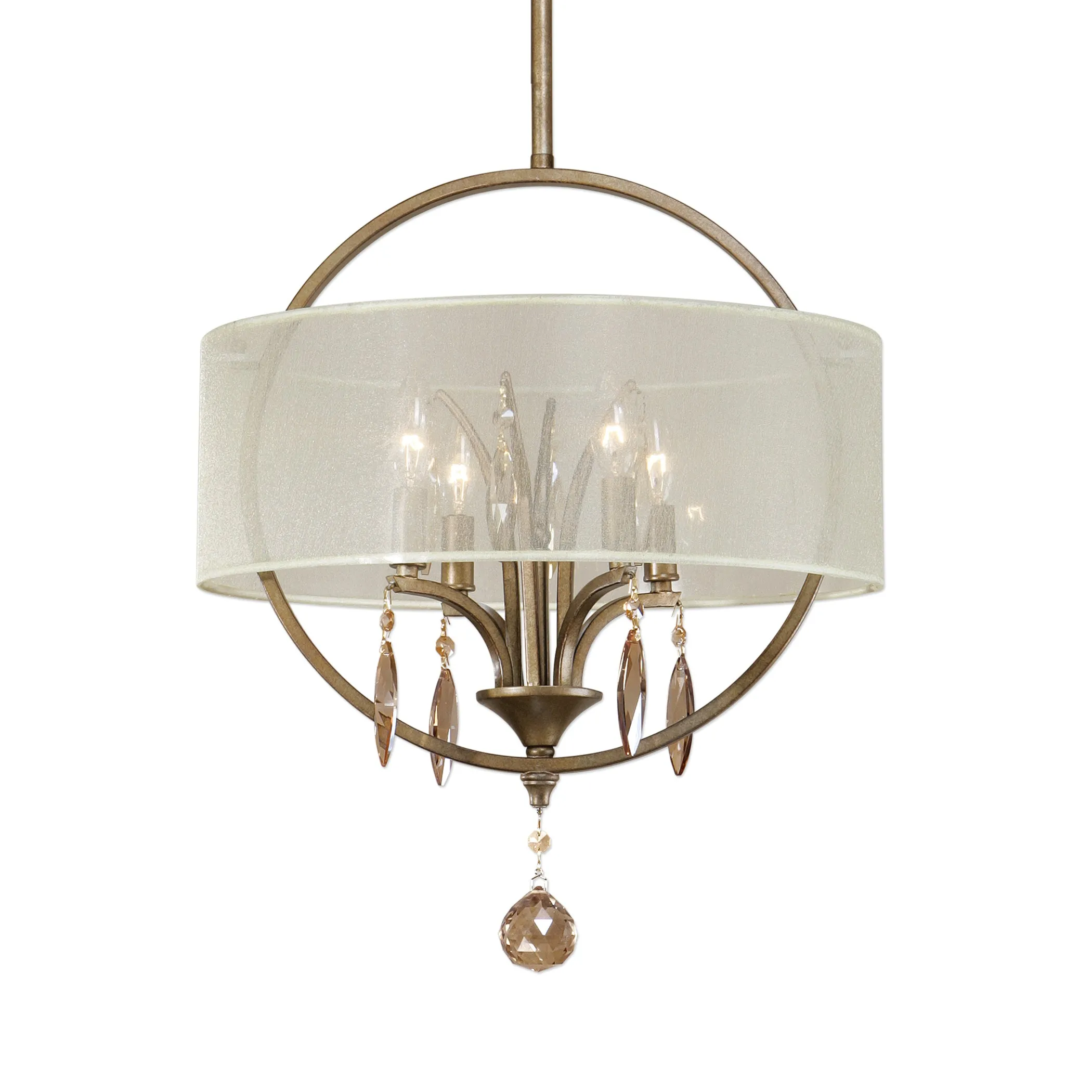 Uttermost Alenya 4 Light Fabric Drum Pendant