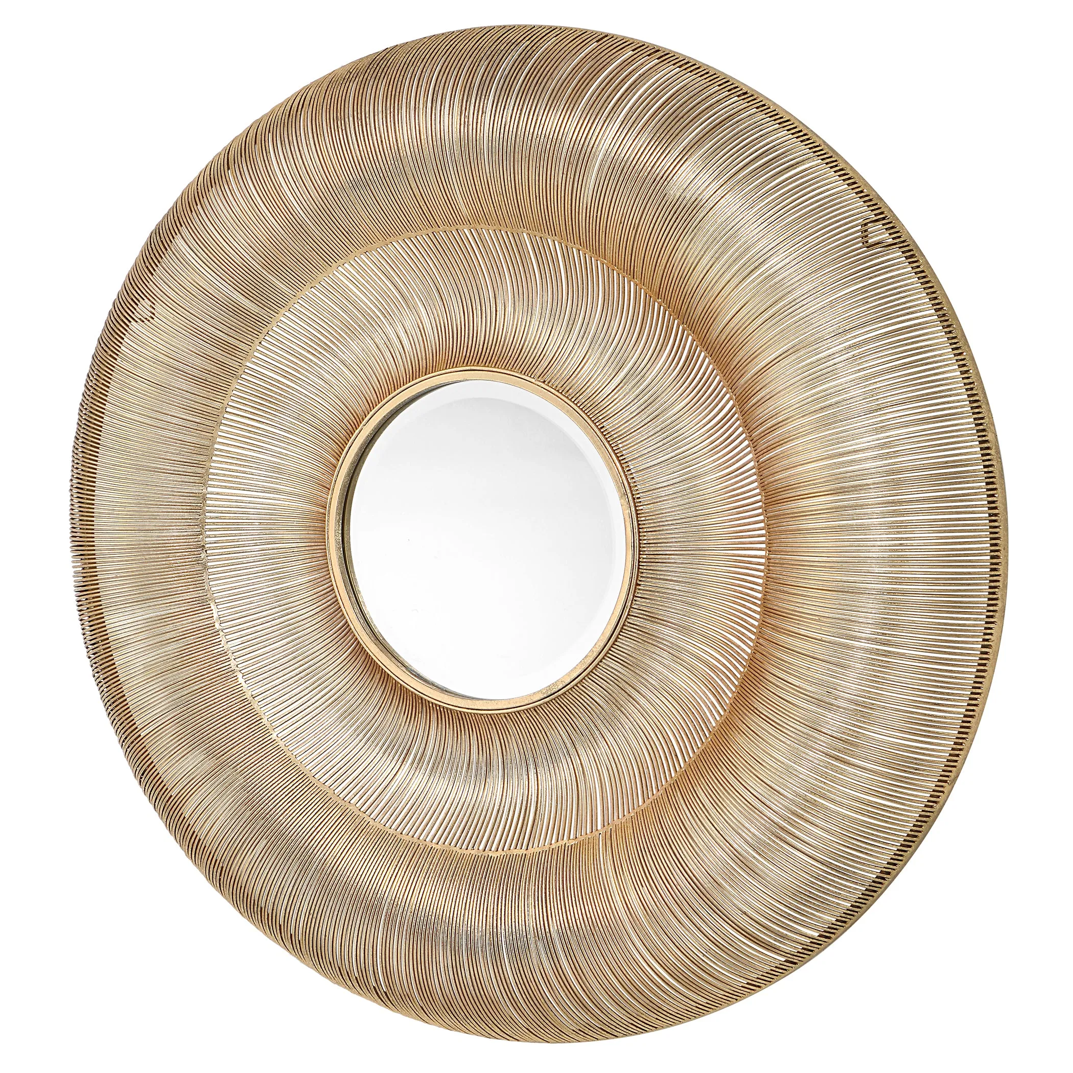 Uttermost Bauble Round Gold Mirror