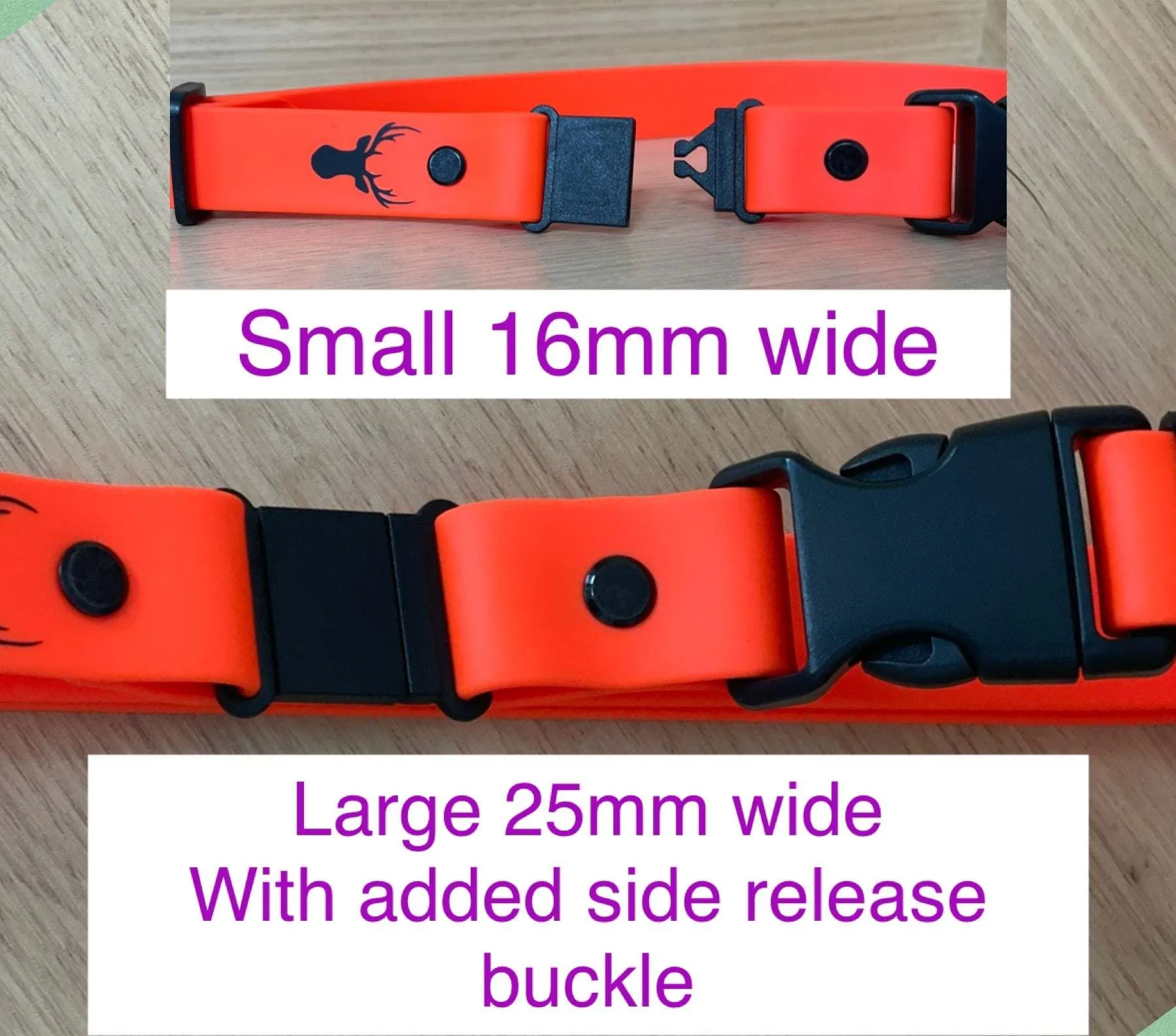 Waterproof Safety Breakaway ID Collar for Dogs Big and Tiny