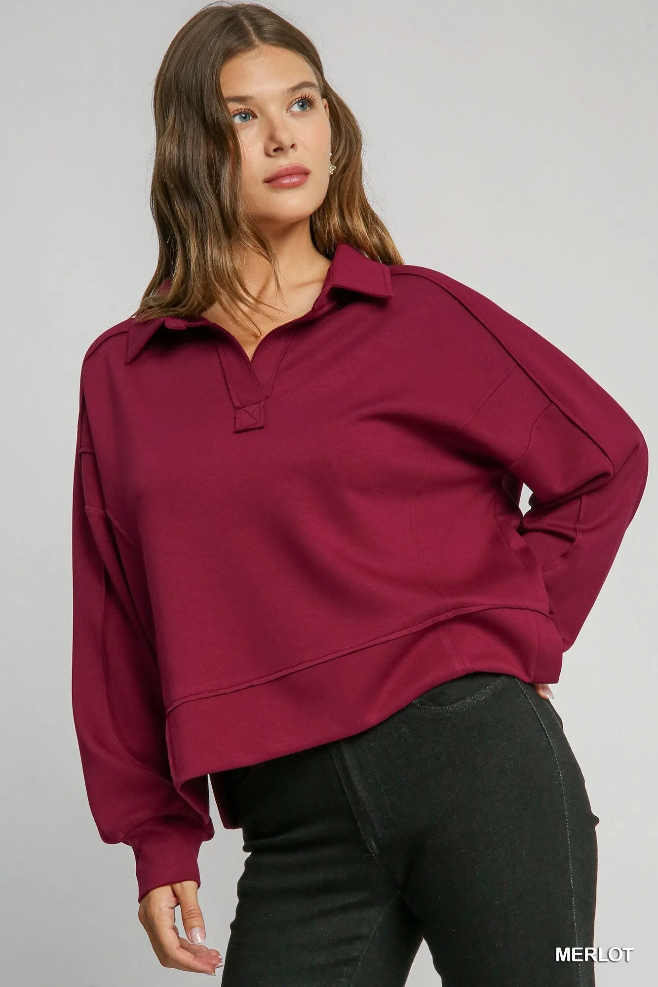 Wine Down Set Top - Merlot