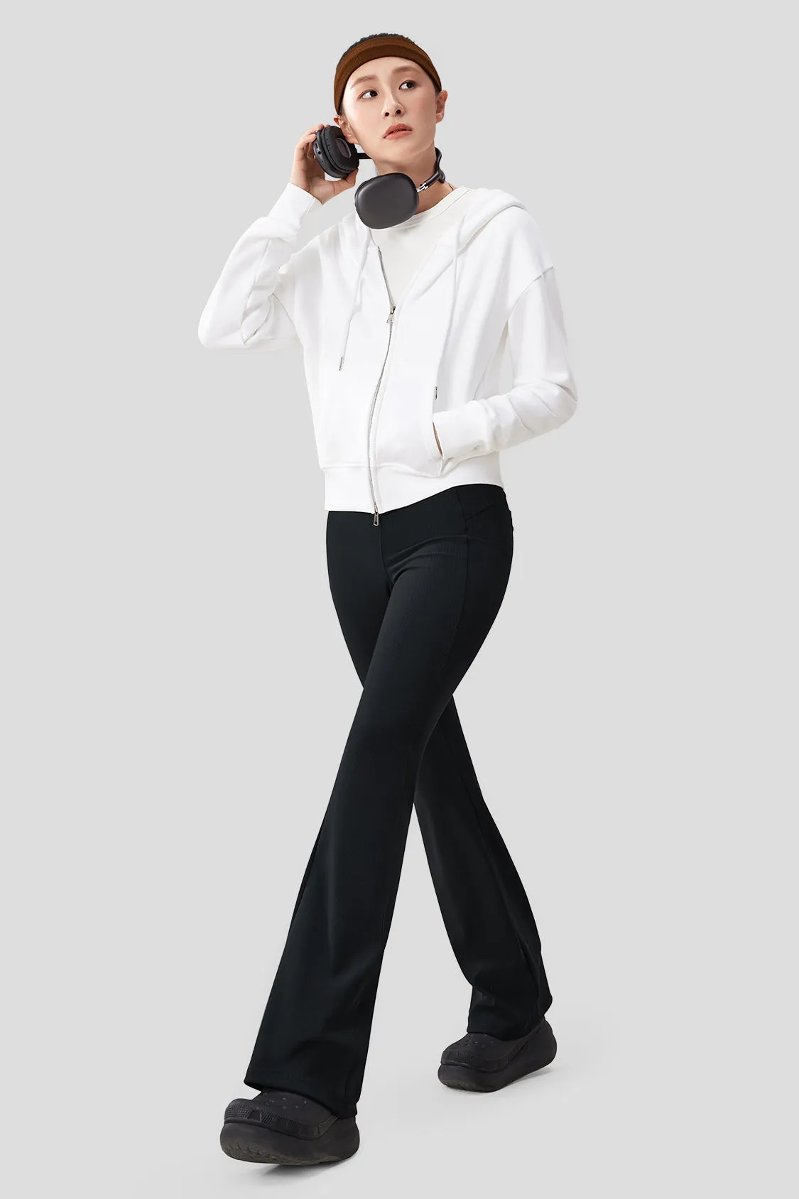 Women's High Elasticity Flared Pants