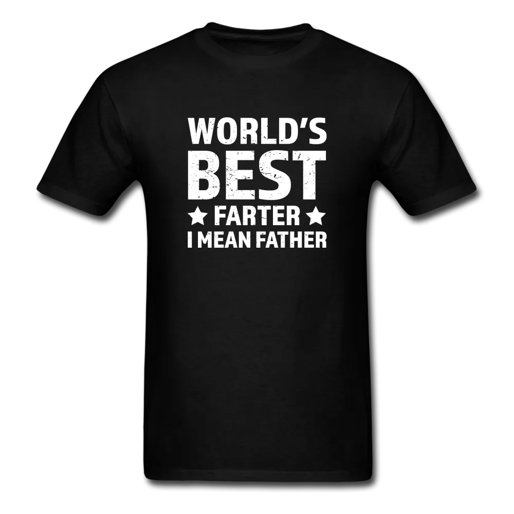 World's Best Farter, I Mean Father Men's Funny T-Shirt