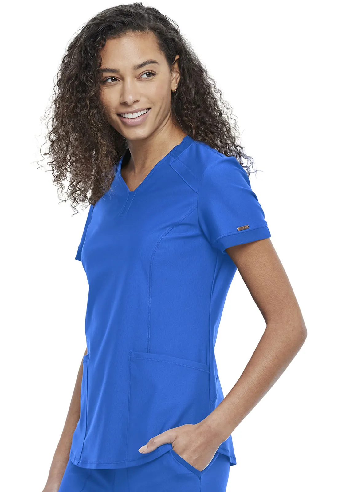 Yoke Neck Scrub Top by Cherokee Form