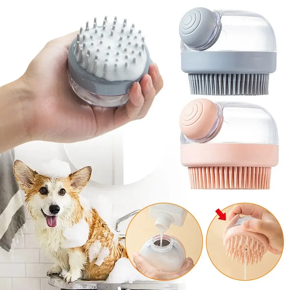 You'll Love this Soft Dog Washing Brush! Pet Shampoo Massager and Grooming Tool for Clean Healthy Pets