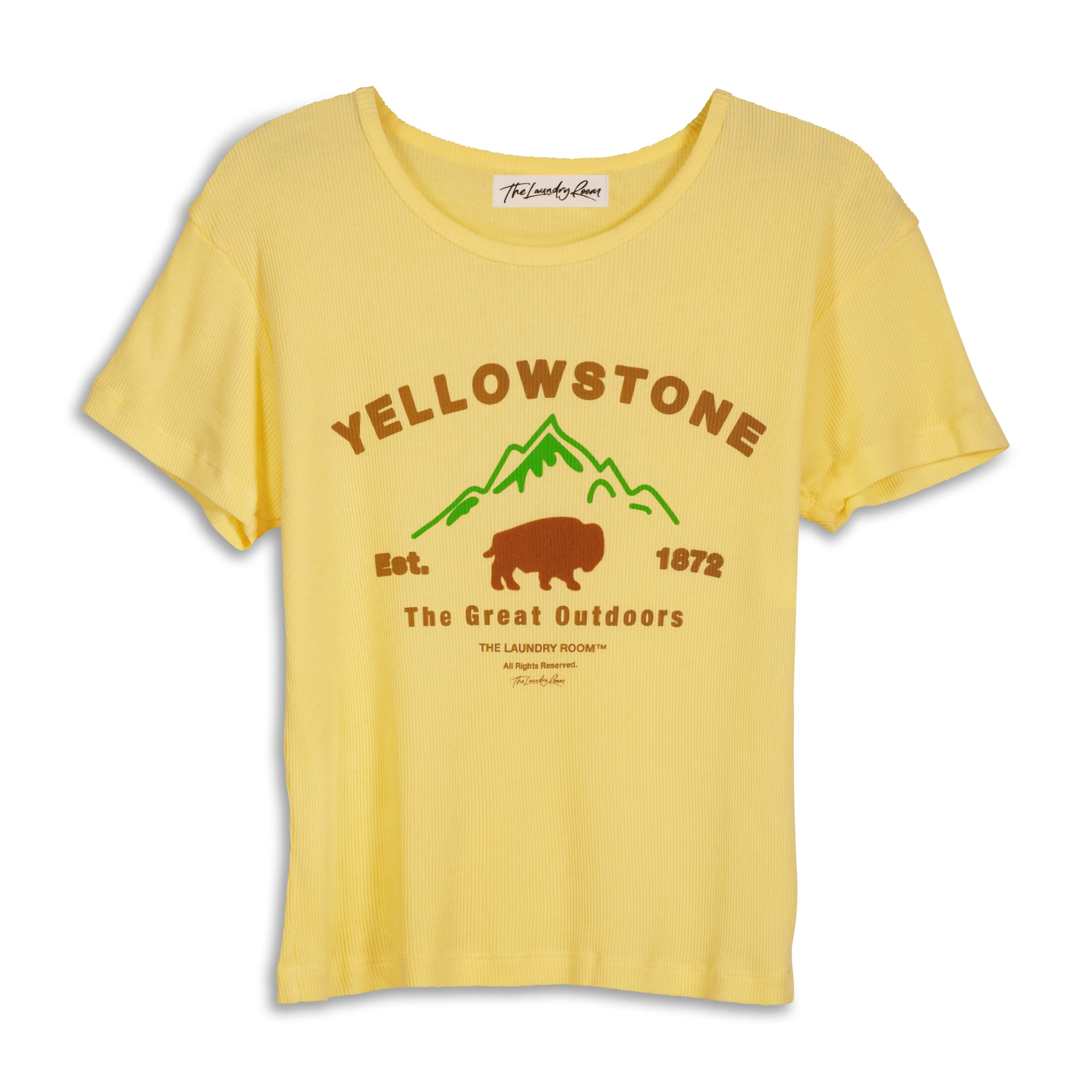 Ys Bison - Baby Tee - Old Gold